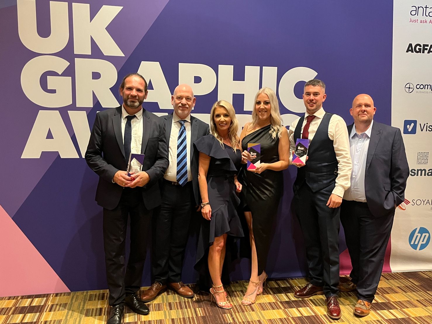 The Imageco Team at teh UK Graphics Awards