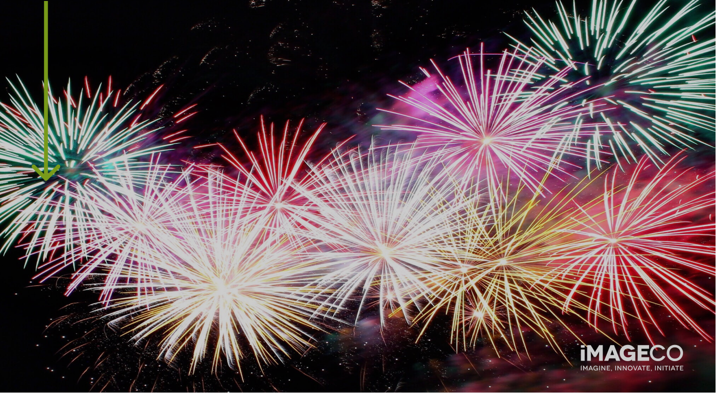 2023 Firework Display celebrating the new year.